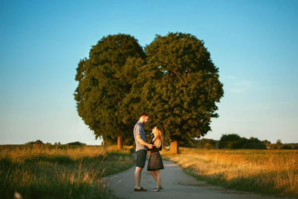 Coppia romantica. Storia d'amore . — Foto Stock