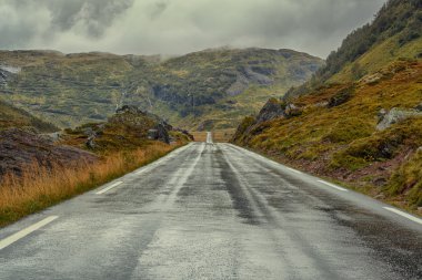 Norveç manzara dağlarda