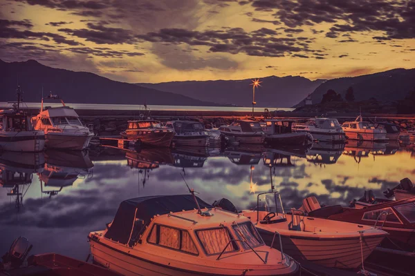 Boote im Dock — Stockfoto