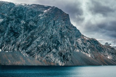 Norveç yüksek dağlar manzara