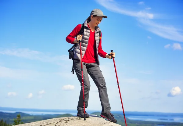 Ung kvinna turist — Stockfoto