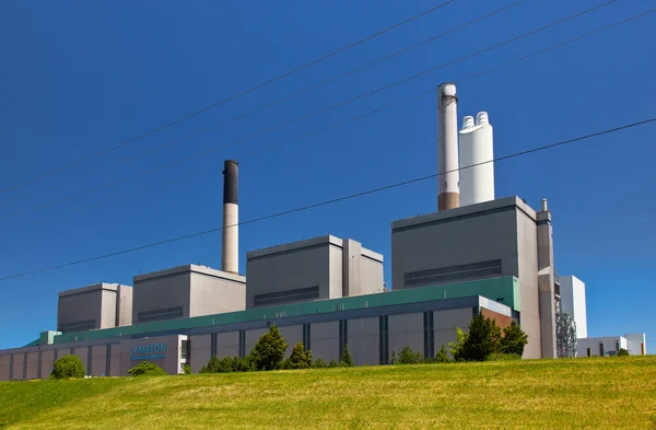 Coal fueled electricity power plant generation station, Lambton, Ontario, Canada 2016 — Stock Photo, Image