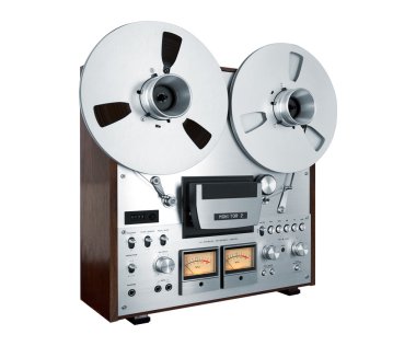 analog stereo açık reel kaset çalar kaydedici vintage izole