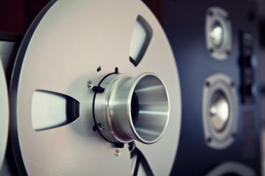Analog stereo açmak reel kaset çalar kaydedici biriktirme 