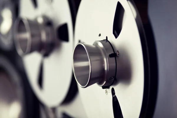 Analog Stereo Open Reel Tape Deck Recorder Spool — Stock Photo, Image