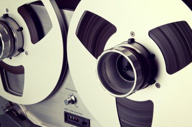 Analog stereo açmak reel kaset çalar kaydedici biriktirme 
