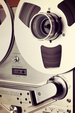 Analog stereo açmak reel kaset çalar kaydedici biriktirme 