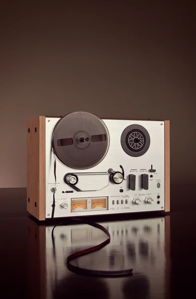 And Stereo Open Reel Teck Recorder Vintage Craft — стоковое фото