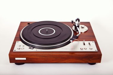 Stereo pikap vinil plak çalar Analog Retro Vintage 
