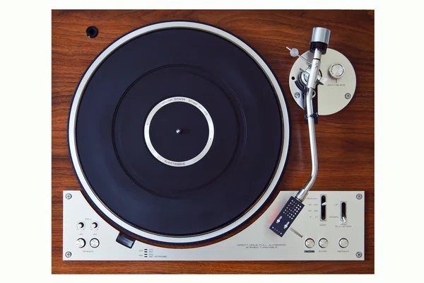 Stereo Turntable Vinyl Record Player Analog Retro Vintage — Stock Photo, Image