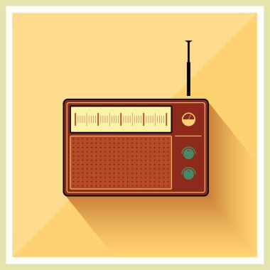 Retro radyo alıcısı vektör