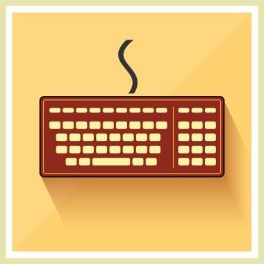 Klasik bilgisayar klavye Retro 