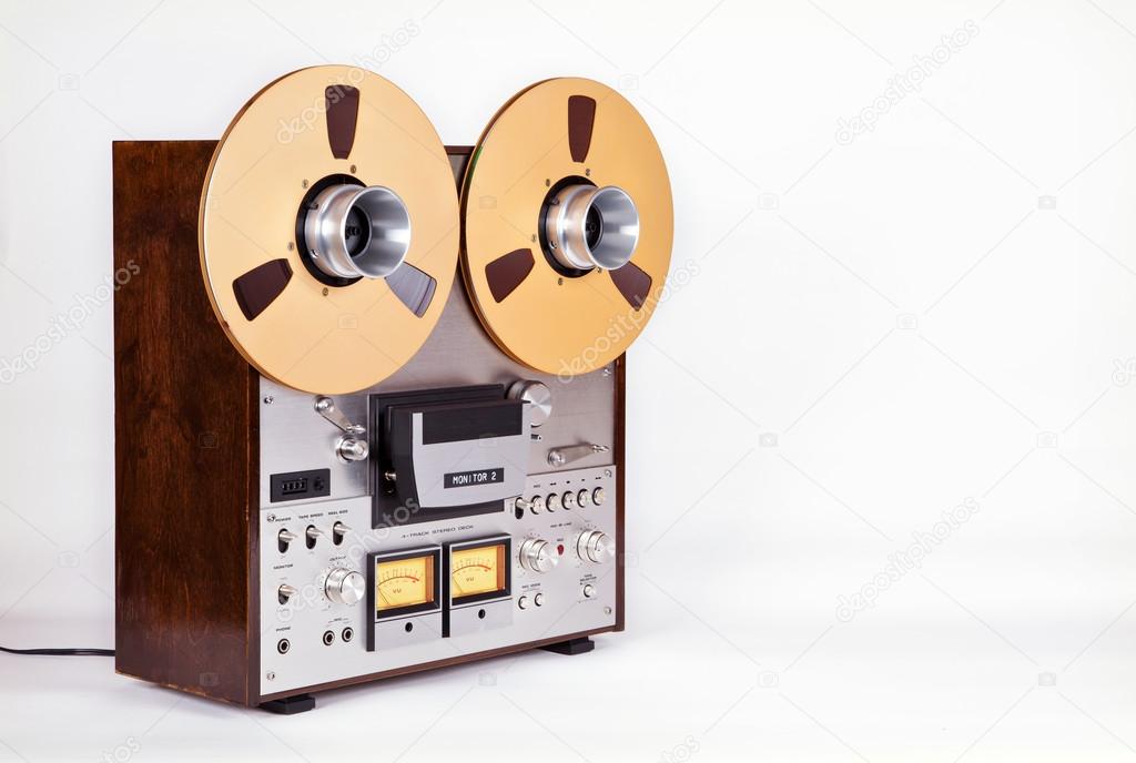 Analog Stereo Open Reel Tape Deck Recorder Player with Metal Reels Reels