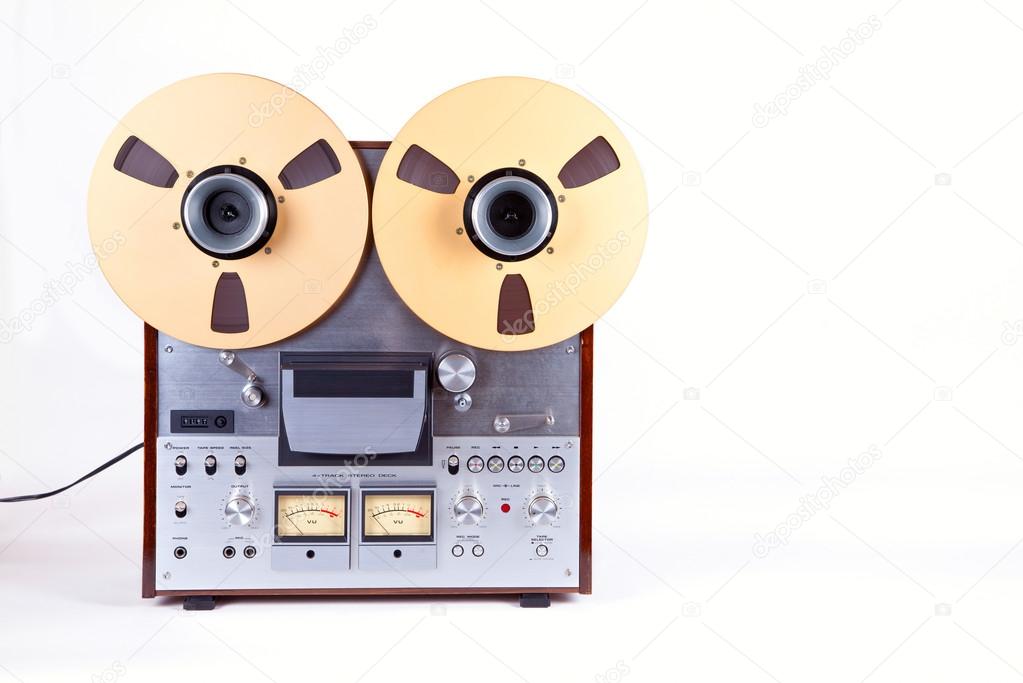 Analog Stereo Open Reel Tape Deck Recorder Player with Metal Ree