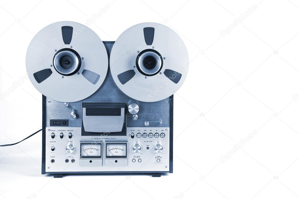 Analog Stereo Open Reel Tape Deck Recorder Player with Metal Ree — Stock  Photo © vittore #85167104