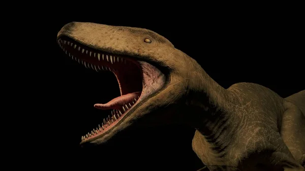 Imagem Dinossauro Predatório Ilustração — Fotografia de Stock