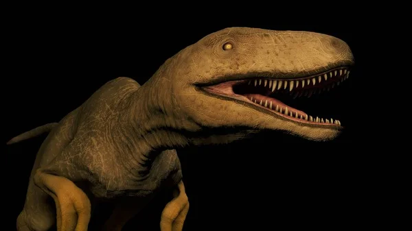 Imagem Dinossauro Predatório Ilustração — Fotografia de Stock