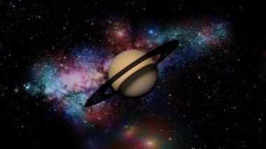 Animasyon Satürn 3d