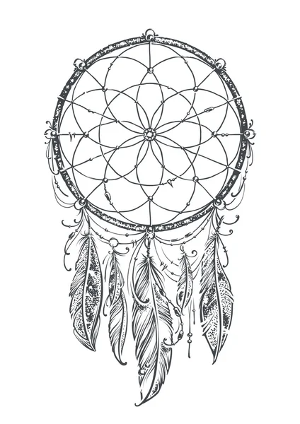 Streszczenie dream catcher — Wektor stockowy