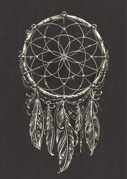 Abstracte dream catcher — Stockvector