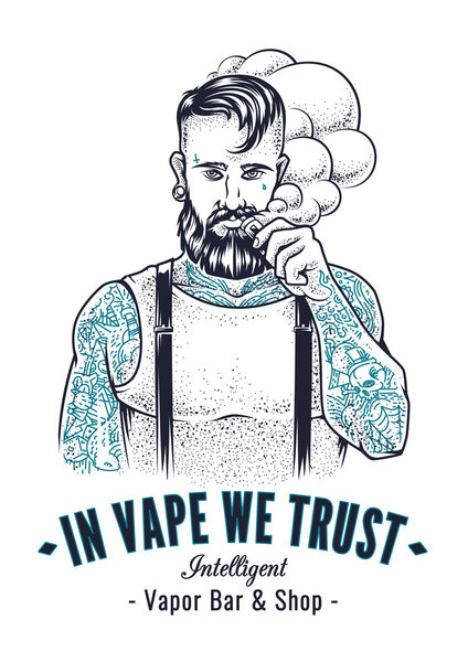 Vaper Hipster Art
