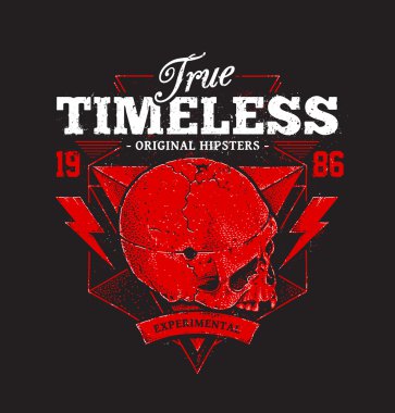 Dot Work Skull Print