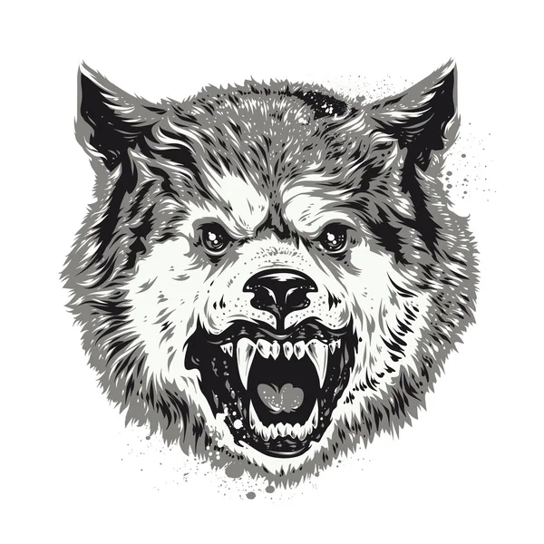 Wolf head — Stock Vector