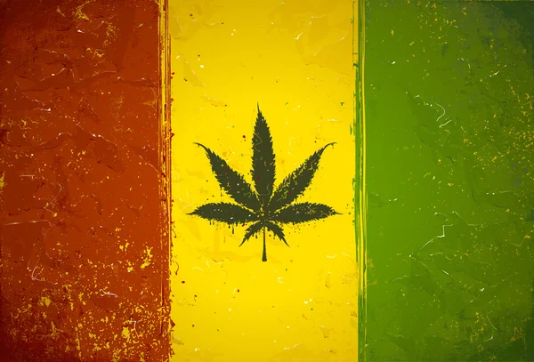 Drapeau vectoriel Rasta — Image vectorielle