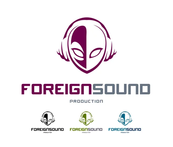 Foreign Sound Logo — Stock Vector