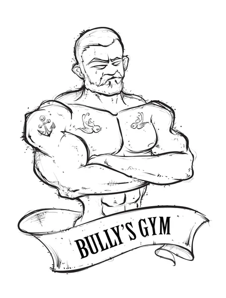 Salle de gym Bullys — Image vectorielle