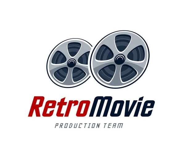 Logo du film rétro — Image vectorielle