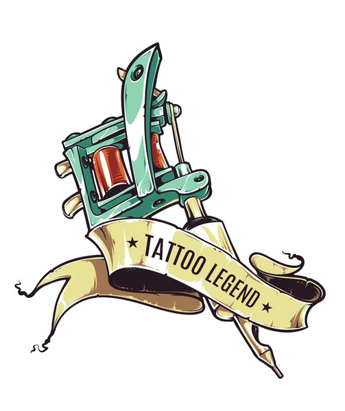 Lenda da tatuagem — Vetor de Stock