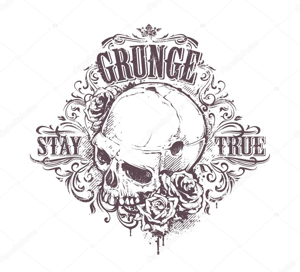 Grunge Skull Art