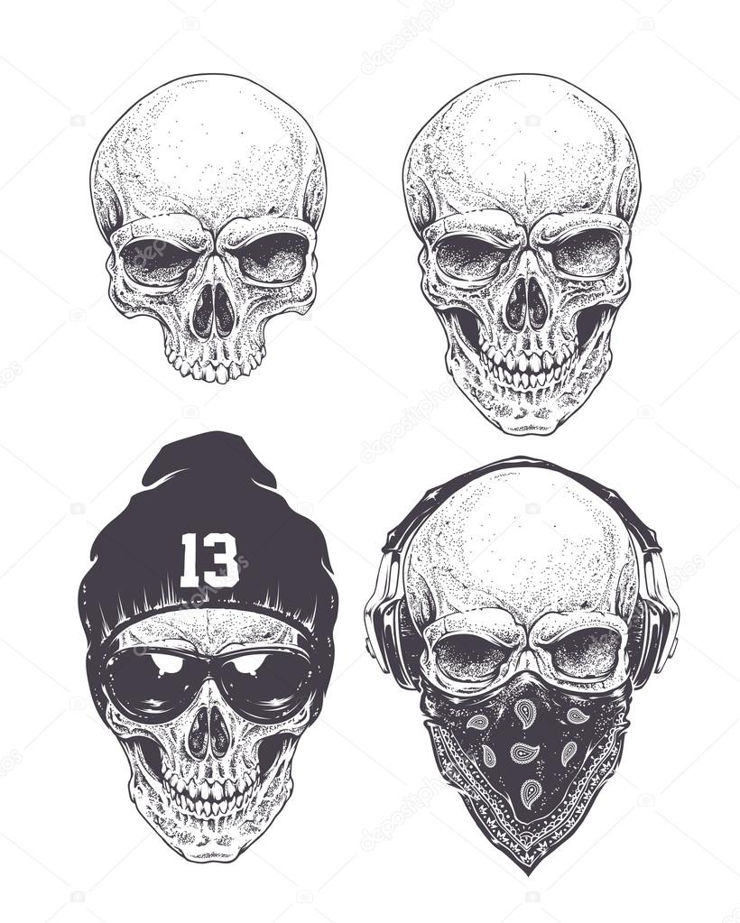 Calaveras tattoo imágenes de stock de arte vectorial | Depositphotos Calaveras tattoo imágenes de stock de arte vectorial | Depositphotos