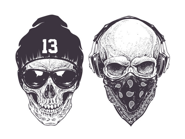 Dotwork Skulls