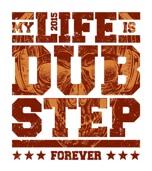 Dubstep Typography Stock Illustration