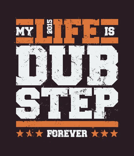 Dubstep Typography Stock Vector
