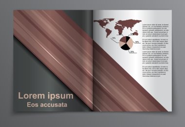 Vektör broşürü tasarım şablonu