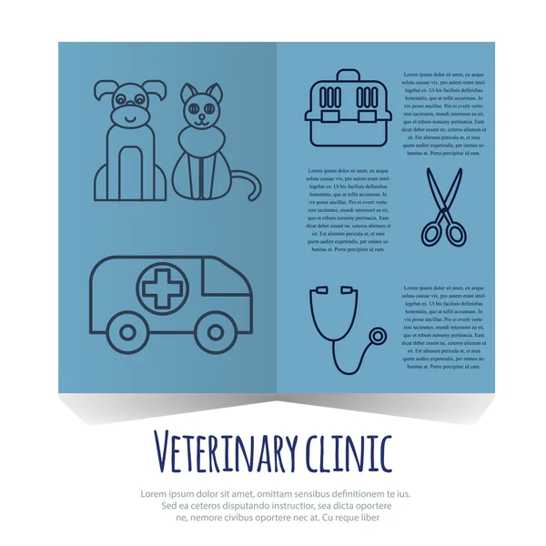 Veterinaria cuidado de mascotas medicina animal iconos conjunto aislado — Vector de stock