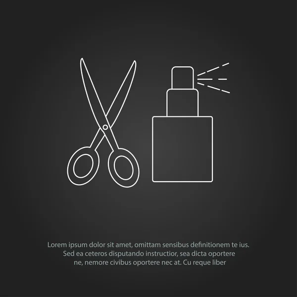 Liniowy fryzjera ikony Ustaw. Fryzurę uniwersalne ikony do użycia w sieci web i mobilnych interfejsu użytkownika — Wektor stockowy