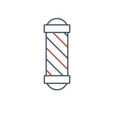 Doğrusal berber Icons set. Web ve mobil kullanıcı arabirimi kullanmak için evrensel saç modeli simgesi