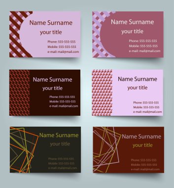 Modern basit ışık kartvizit şablonu