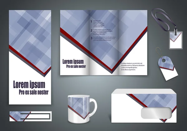 Set of presentation of flyer design content — Stock Vector