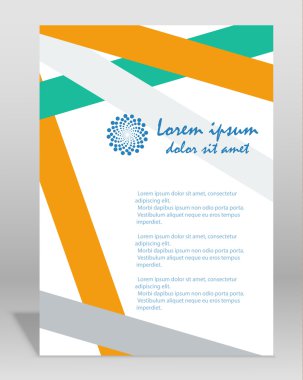 Vektör broşür ya da dergi kapak şablonu