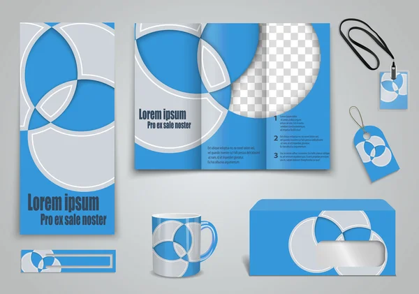 Set of presentation of flyer design content — Stock Vector