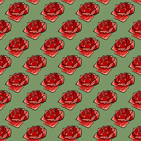 Fondo floral sin costuras para el diseño — Vector de stock