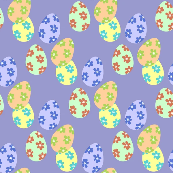 Oeuf de Pâques motif vectoriel sans couture . — Image vectorielle