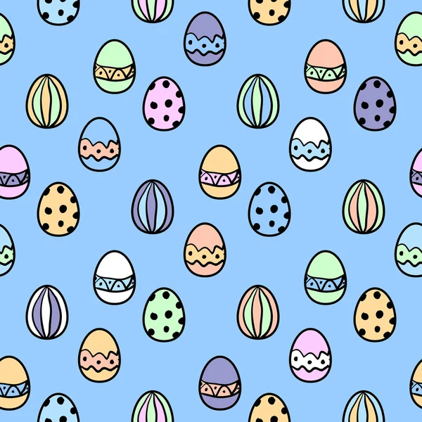 Oeuf de Pâques motif vectoriel sans couture . — Image vectorielle