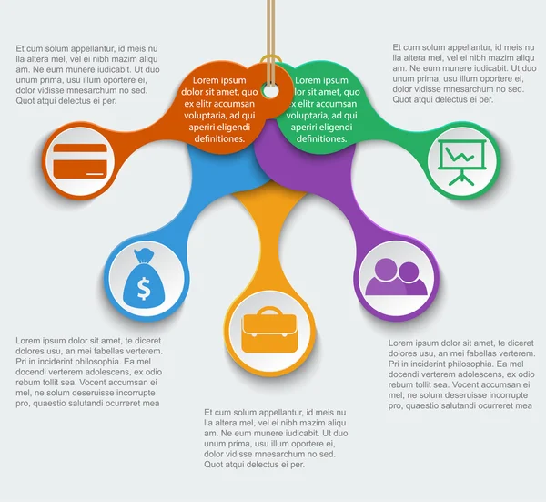 Teamwork social infographic, diagram, presentation — Stock Vector