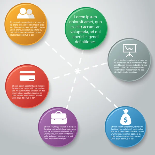 Trabalho em equipe infográfico social, diagrama, apresentação —  Vetores de Stock